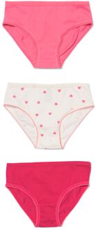 Hema Kinderslips katoen - 3 stuks roze (roze) - 98/104