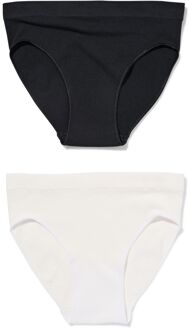 Hema Kinderslips naadloos rib - 2 stuks wit (wit) - 122/128
