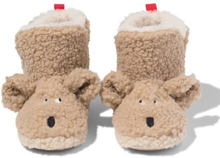 Hema Kindersloffen teddy gezichtje bruin (bruin) - 36/37