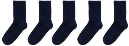 Hema Kindersokken- 5 paar donkerblauw (donkerblauw) - 23/26