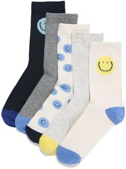 Hema Kindersokken gezichtjes - 5 paar beige (beige) - 35/38