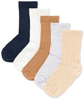 Hema Kindersokken rib - 5 paar multicolor (multicolor)