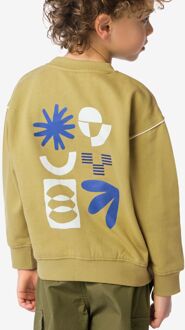 Hema Kindersweater grafisch olijf (olijf) - 86/92