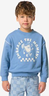 Hema Kindersweater retro blauw (blauw) - 134/140