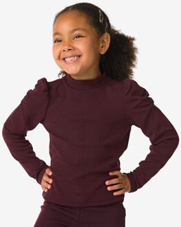 Hema Kindertop glitter bordeauxrood (bordeauxrood) - 110/116