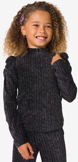 Hema Kindertop glitter zwart (zwart) - 134/140