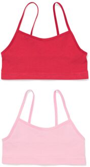 Hema Kindertop naadloos - 2 stuks roze (roze) - 122/128