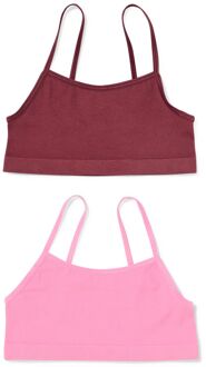 Hema Kindertops naadloos rib - 2 stuks bruin (bruin) - 134/140