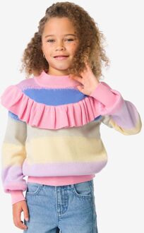 Hema Kindertrui fijngebreid roze (roze) - 134/140