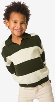 Hema Kindertrui fijngebreid strepen donkergrijs (donkergrijs) - 110/116