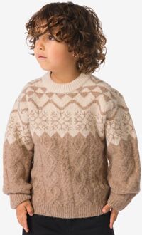 Hema Kindertrui Noorse print bruin (bruin) - 134/140