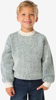 Hema Kindertrui rib strepen groen (groen) - 110/116