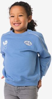Hema Kindertrui sweatstof tekst blauw (blauw) - 86/92