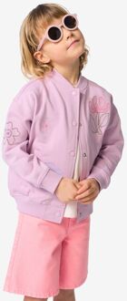 Hema Kindervest jersey bloemen ecru (ecru) - 98/104