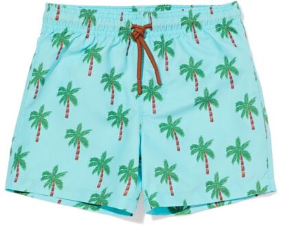 Hema Kinderzwembroek palmbomen aqua (aqua) - 110/116