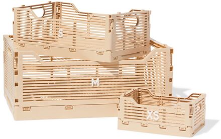 Hema Klapkrat letterbord recycled beige (beige) - 39800027