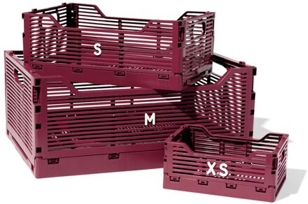 Hema Klapkrat letterbord recycled bordeauxrood (bordeauxrood) - 39811085