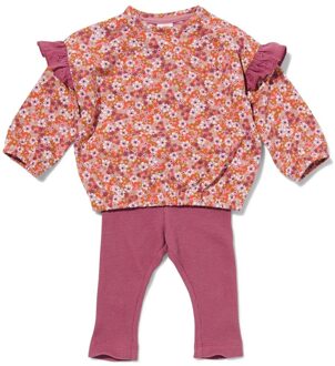 Hema Kledingset Baby Legging En Sweater Roze (roze) - 68