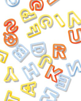 Hema Klei uitsteekvormpjes alfabet