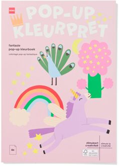 Hema Kleurboek A4 pop-up fantasie
