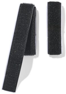 Hema Klittenband 50x2cm zwart 2-delig