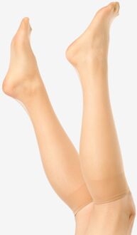 Hema Kniekousen 15denier anti-ladder mat - 2 paar poeder (poeder)