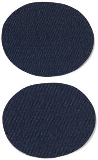 Hema Kniestukken 11x9 donker - 2 stuks (donkerblauw)