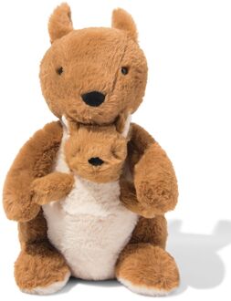 Hema Knuffel kangaroo met baby 30cm