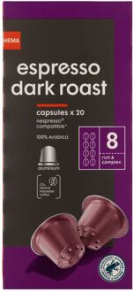 Hema Koffiecups Espresso Dark Roast - 20 Stuks