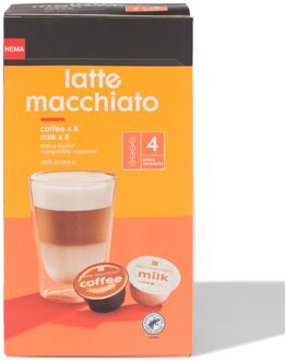Hema Koffiecups Latte Macchiato - 8 Stuks