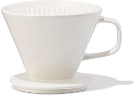 Hema Koffiefilterhouder aardewerk wit (wit)