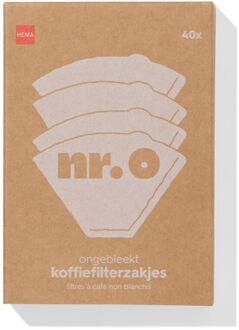 Hema Koffiefilterzakjes nr.0 ongebleekt - 40 stuks