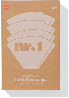 Hema Koffiefilterzakjes nr.1 ongebleekt - 80 stuks