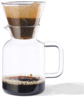Hema Koffiekan met filter Koffiebinkie glas 600ml