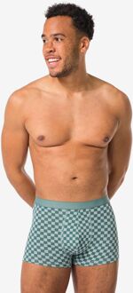Hema Korte herenboxers blokken - 3 stuks groen (groen) - L
