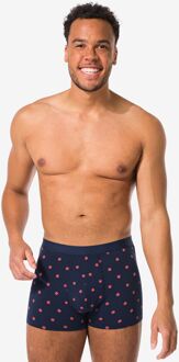 Hema Korte herenboxers chili - 3 stuks donkerblauw (donkerblauw) - XL