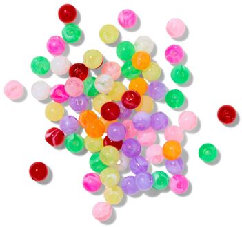 Hema Kralenmix glas rond marmer