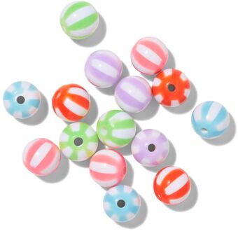 Hema Kralenmix glas rond strepen