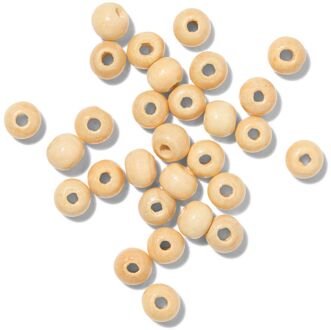 Hema Kralenmix hout rond