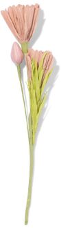 Hema Kunstbloem 24cm papier roze (roze)