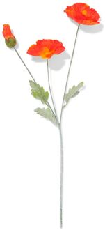 Hema Kunstbloem klaproos 55cm rood (rood)