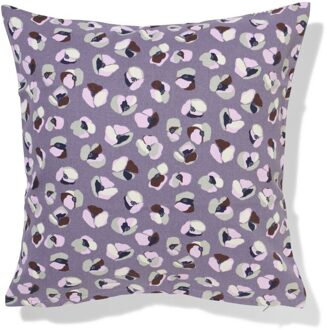 Hema Kussenhoes 40x40cm katoen bloemen paars (multi)