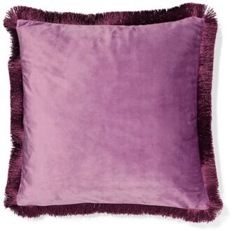 Hema Kussenhoes 50x50cm franjes roze (roze)