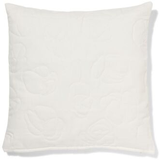 Hema Kussenhoes 50x50cm katoen doorgestikt wit (wit)
