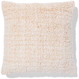 Hema Kussenhoes 50x50cm teddy lichtbruin (nude)