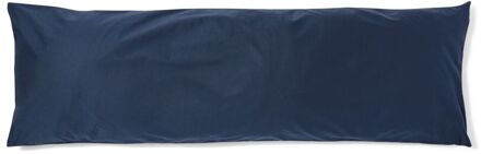 Hema Kussensloop 50x160cm zacht katoen donkerblauw (donkerblauw)