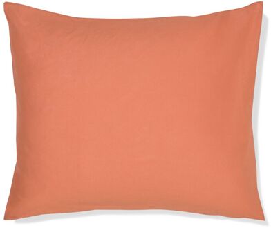 Hema Kussensloop 60x70cm zacht katoen oranjerood (terra)