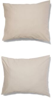 Hema Kussenslopen 60x70cm satijn zand (zand)