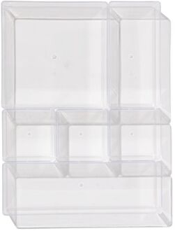 Hema Lade organizer 30x22.5x5.5 6-delig (Transparant)