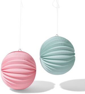 Hema Lampion 25x25cm floraal - 2 stuks